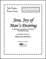 Jesu, Joy of Man's Desiring (Drop D Tuning) Guitar and Fretted sheet music cover